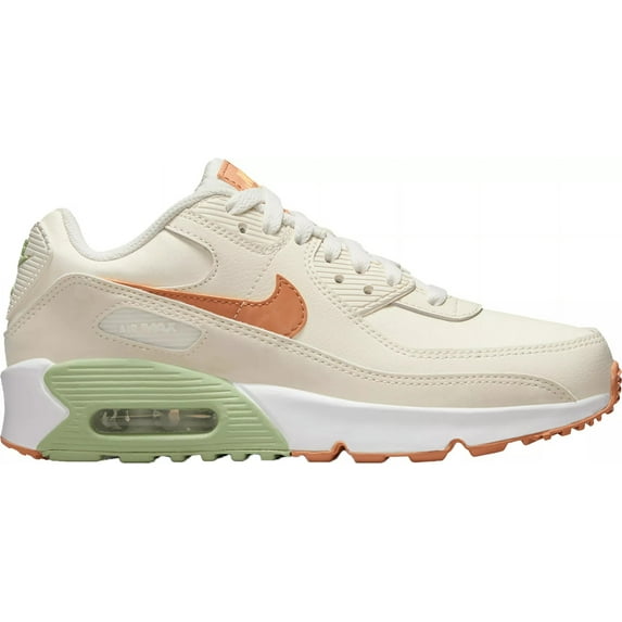 Big Kid's Nike Air Max 90 LTR Pale Ivory/Amber Brwn-Phantom (CD6864 122) - 6.5