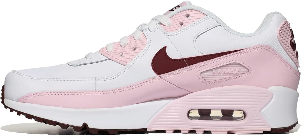 【NIKE】★AIR MAX 90 ★ Nike Air Max 90 LTR Shoes, Big Kid's, White/Dark Beetroot