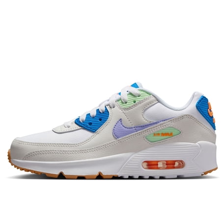 Big Kid's Nike Air Max 90 LTR White/Purple Pulse-Phantom (CD6864 128) - 5.5