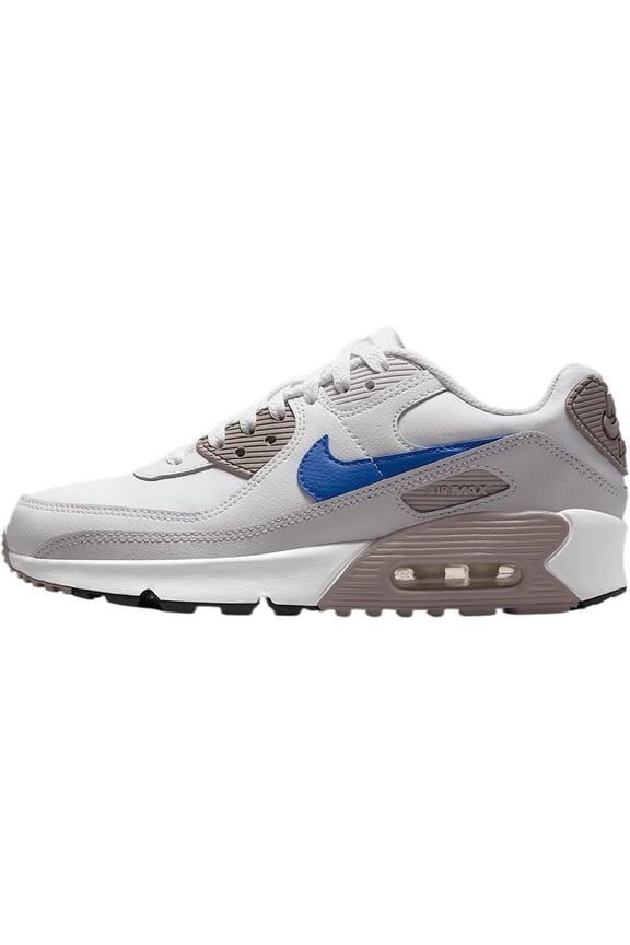 Big Kid's Nike Air Max 90 White/Racer Blue-College Grey (HF6358 105) - 7