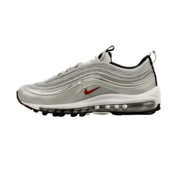 Nike Air Max 97 GS Boys Shoes Size 7, Color: Silver/Red