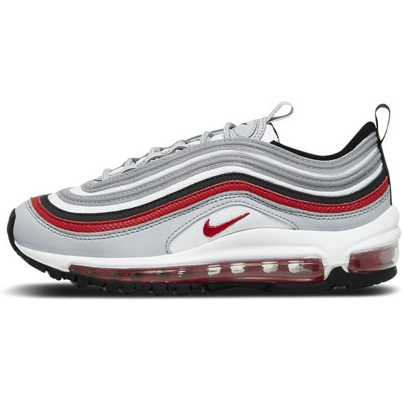Big Kid's Nike Air Max 97 'Wolf Grey Red' Wlf Gry/Unv Rd/Bk (921522 020) - 5