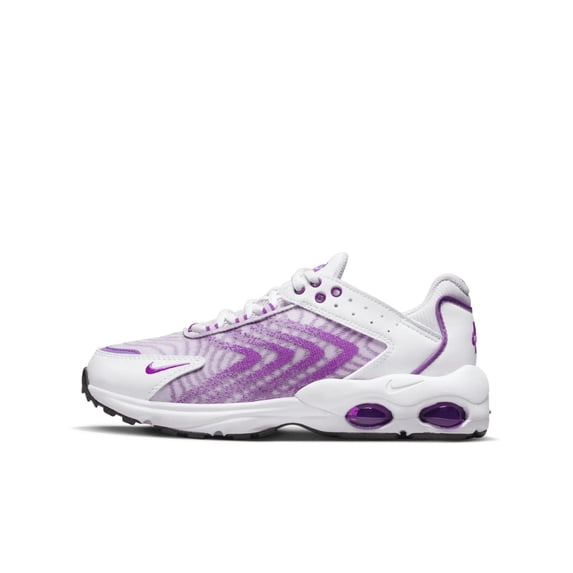 Big Kid's Nike Air Max TW White/Vivid Purple (DQ0296 101) - 5.5