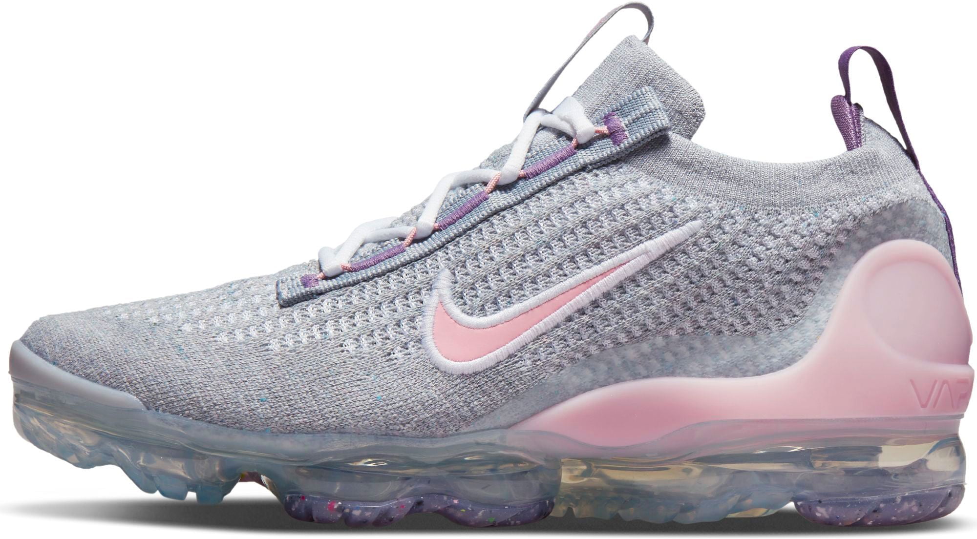 Big Kid s Nike Air VaporMax 2021 FK Wolf Grey Pink Glaze DB1550 007 5 Walmart