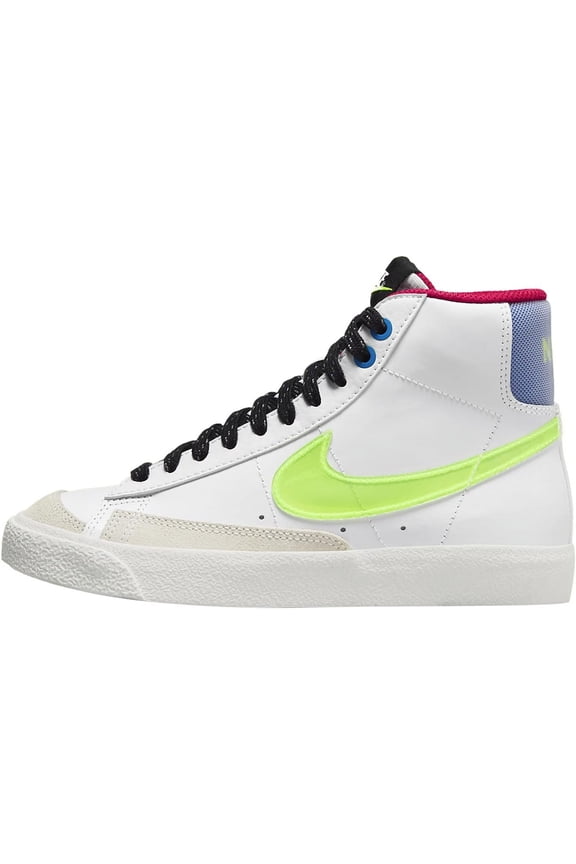 Big Kid's Nike Blazer Mid '77 White/Volt-Hyper Royal (DV2234 100) - 6