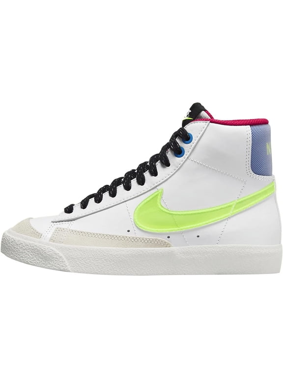 Big Kid's Nike Blazer Mid '77 White/Volt-Hyper Royal (DV2234 100) - 7