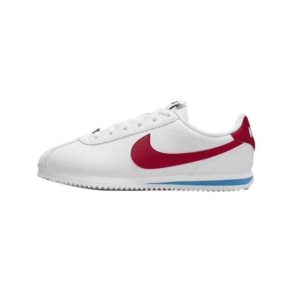 Nike Cortez Big Kids Shoes, White/Varsity Blue/Varsity Red, 7