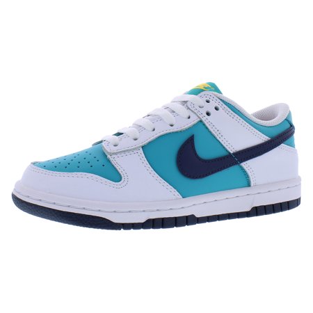 Nike Dunk Low Bg GS Boys Shoes Size 4.5, Color: Dusty Cactus/Thunder Blue