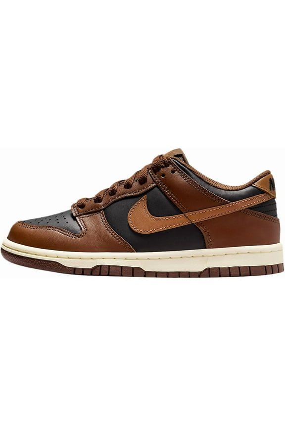 Big Kid's Nike Dunk Low Black/British Tan-Cacao Wow (FB9109 006) - 5.5