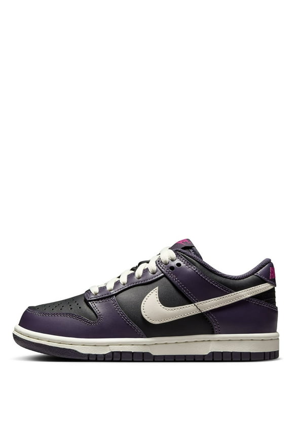 Big Kid's Nike Dunk Low Black/Pale Ivory-Dark Raisin (FB9109 003) - 5.5