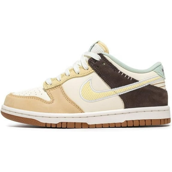 Big Kid's Nike Dunk Low Coconut Milk/Soft Yellow-Sail (HQ3474 171) - 7