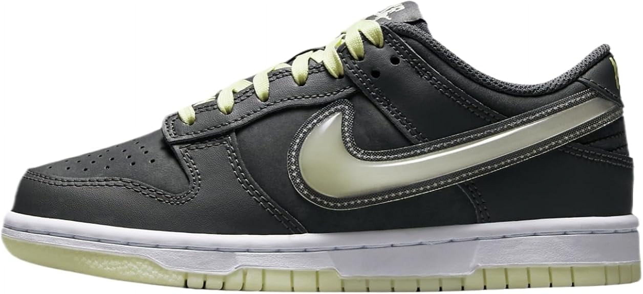Big Kid's Nike Dunk Low Iron Grey/Cool Grey-Lime Ice (HQ3569