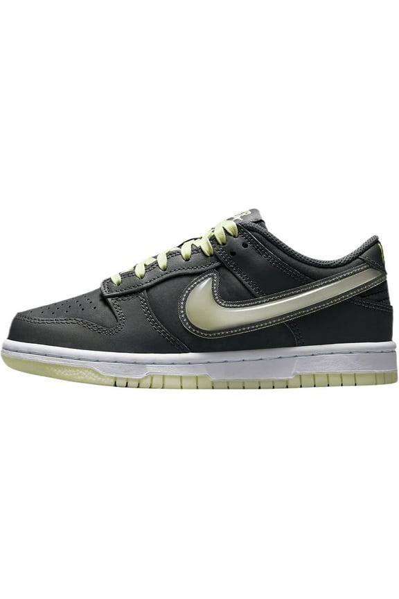 Big Kid's Nike Dunk Low Iron Grey/Cool Grey-Lime Ice (HQ3569 068) - 6