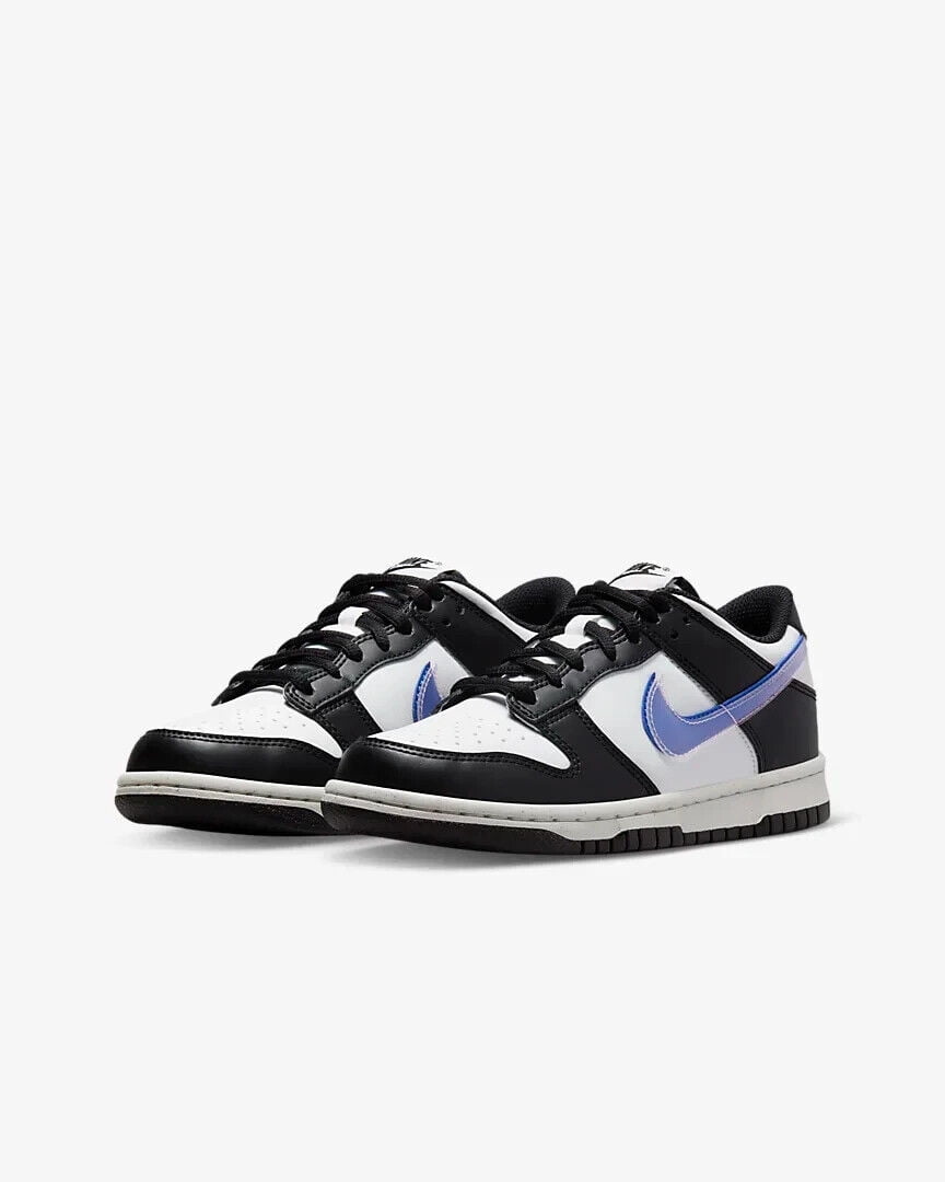 Big Kid's Nike Dunk Low NN Black/Black-Hyper Royal (FD0689 001) - 5.5