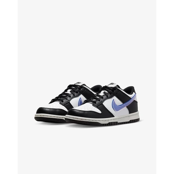 Big Kid's Nike Dunk Low NN Black/Black-Hyper Royal (FD0689 001) - 5.5