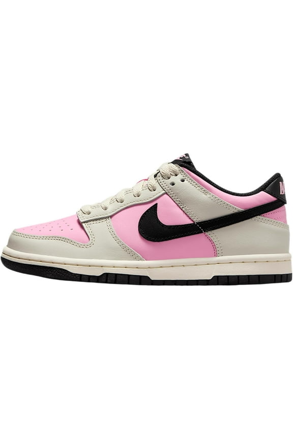 Big Kid's Nike Dunk Low Pink Rise/Black-LT Orewood BRN (FB9109 601) - 5