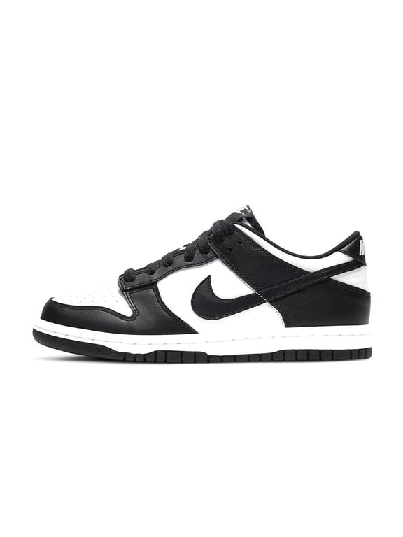 Big Kid's Nike Dunk Low Retro "Panda" White/Black-White (CW1590 100) - 5