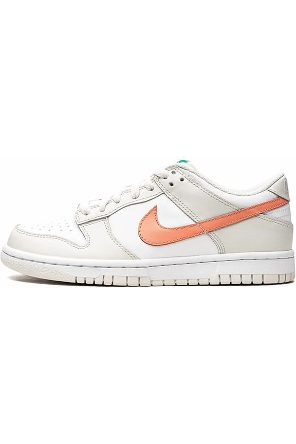 Big Kid's Nike Dunk Low White/Crimson Bliss (CW1590 101) - 3.5