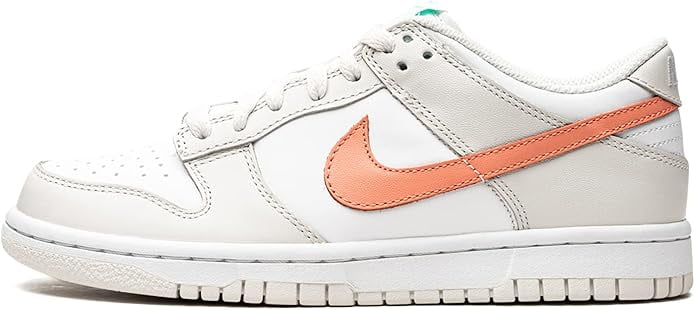 Big Kid's Nike Dunk Low White/Crimson Bliss (CW1590 101) - 6 - Walmart.com