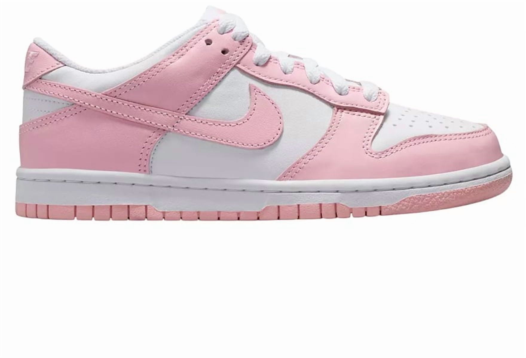 Big Kid's Nike Dunk Low White/Med Soft Pink-White (FB9109 125) - 6