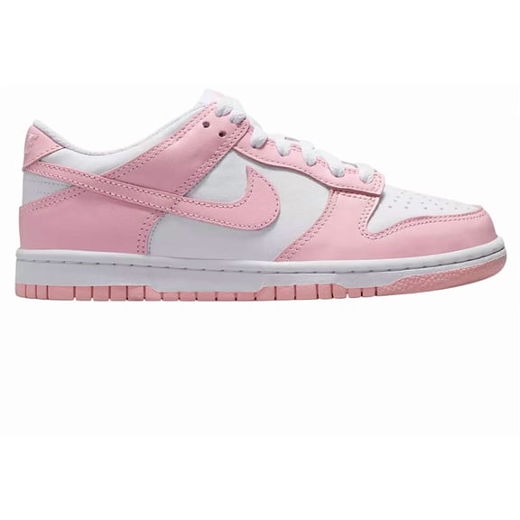 Big Kid's Nike Dunk Low White/Med Soft Pink-White (FB9109 125) - 6