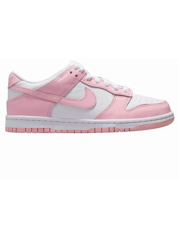 Big Kid's Nike Dunk Low White/Med Soft Pink-White (FB9109 125) - 7