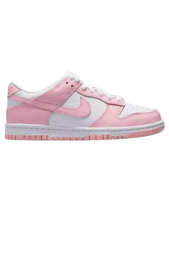 Big Kid's Nike Dunk Low White/Med Soft Pink-White (FB9109 125) - 7