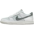 thumbnail image 1 of Big Kid's Nike Dunk Low White/Smoke Grey-Pure Platinum (FV0365 100) - 6, 1 of 5