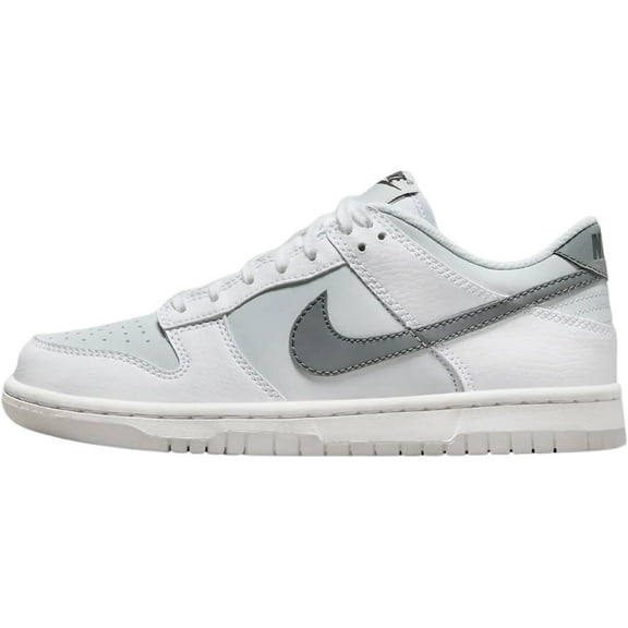 Big Kid's Nike Dunk Low White/Smoke Grey-Pure Platinum (FV0365 100) - 6