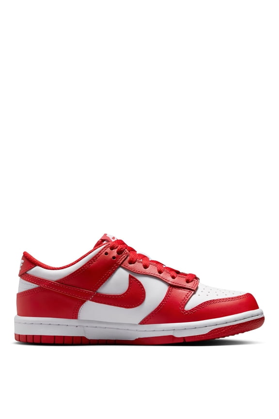 Big Kid's Nike Dunk Low White/University Red (FB9109 119) - 4.5