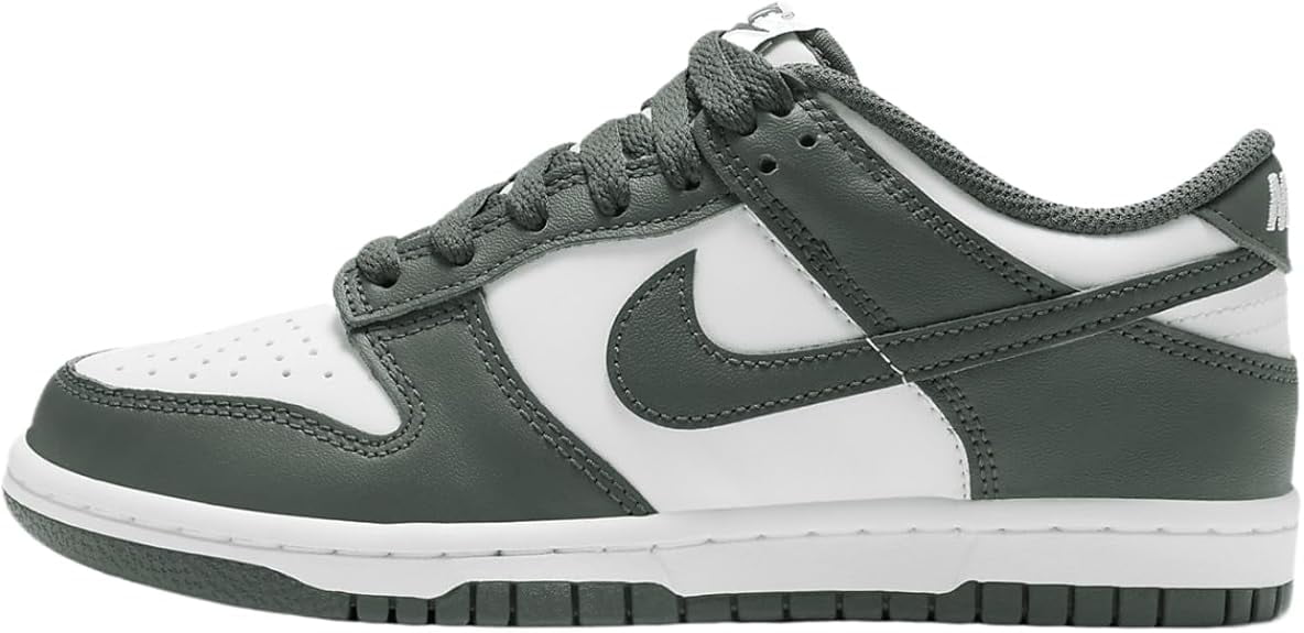 Big Kid's Nike Dunk Low White/Vintage Green-White (FB9109