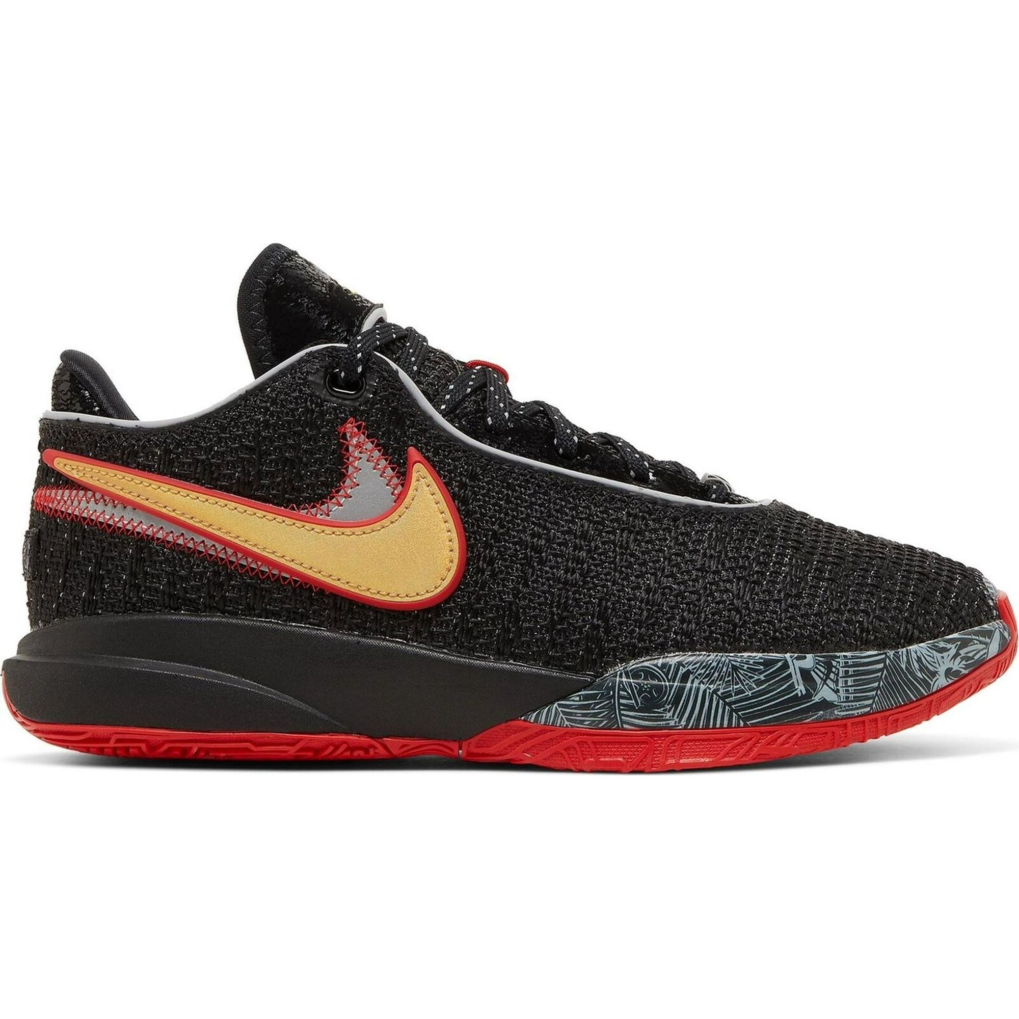 Nike LeBron XX Grade School Basketball Shoes (Black/Red)
