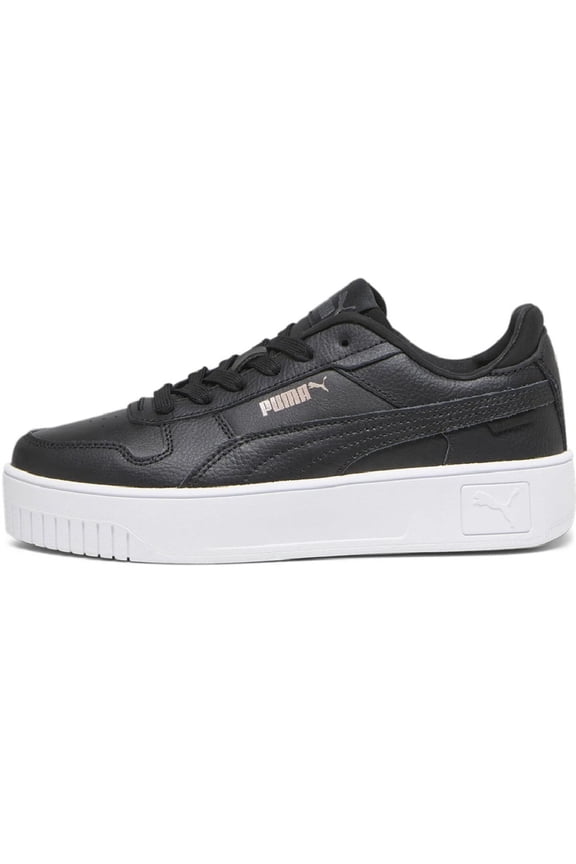 Big Kid's Puma Carina Street Jr Black-Black-Rose-Gold-White (393846 02) - 5