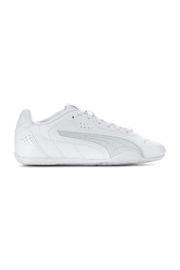 Big Kid's Puma Catch JR Puma White-Feather Gray (403904 01) - 5