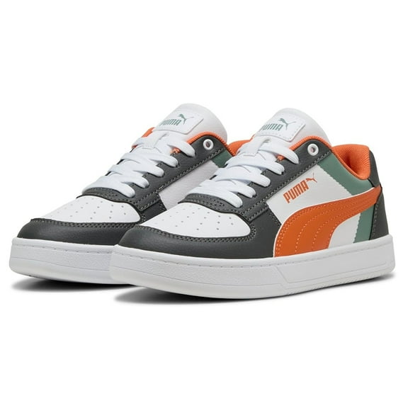 Big Kid's Puma Caven 2.0 Block Jr Green Moon-Maple Syrup-White (394461 13) - 4.5