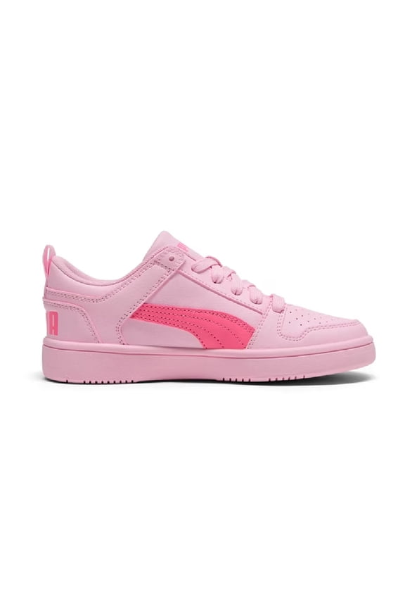 Big Kid's Puma Rebound Layup Lo RCL JR Pearl Pink-Fast Pink-Pink (403294 04) - 4.5