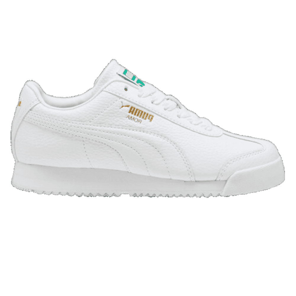 Big Kid's Puma Roma 24 Standard JR Puma White (399334 03) - 4 - Walmart.com