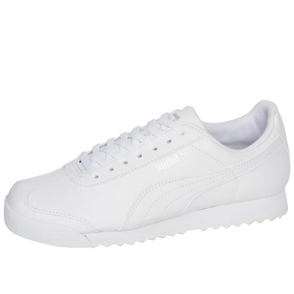 Big Kid's Puma Roma Basic Jr White/White (354259 14) - 5