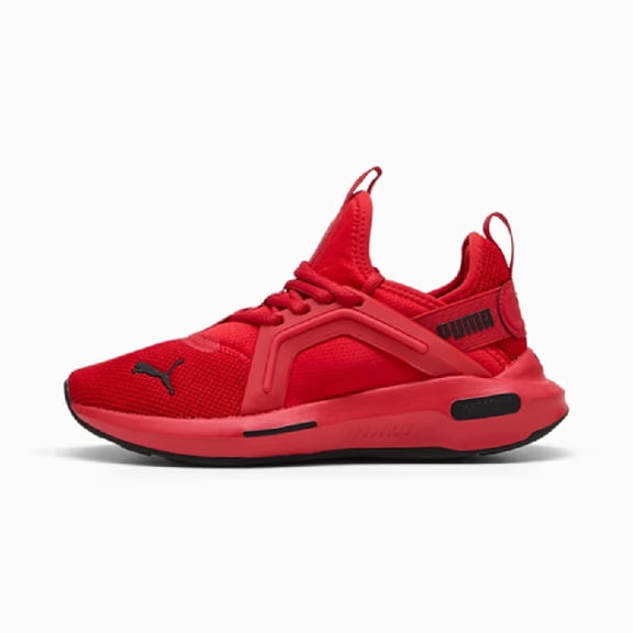 Big Kid's Puma Softride Enzo 5 Jr For All Time Red-Puma Black (401510 02) - 6