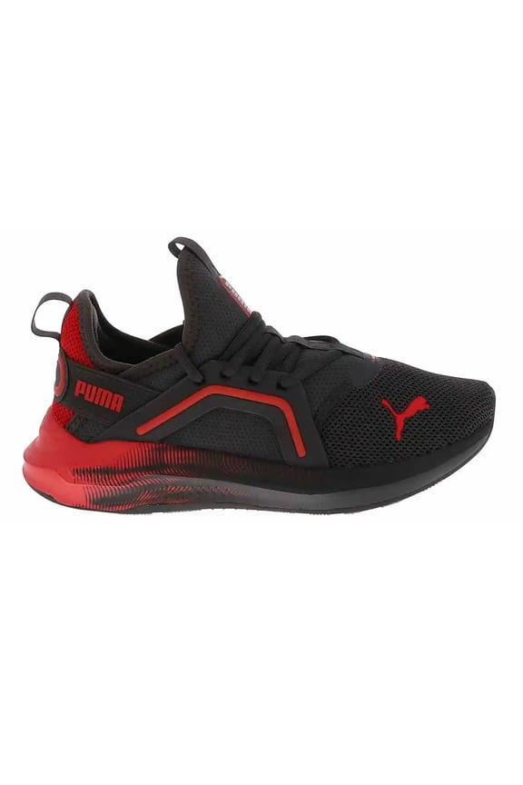 Big Kid's Puma Softride Enzo 5 Rapid Res Dusky Gray-For All Time Red (403994 01) - 6