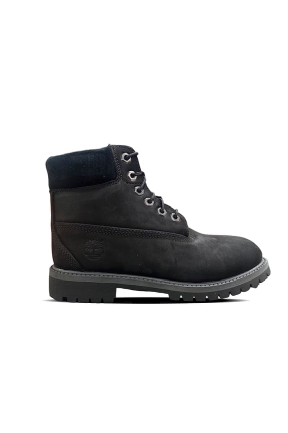 Big Kid's Timberland 6 In Shearling Black Boot (TB0A13KE) - 6