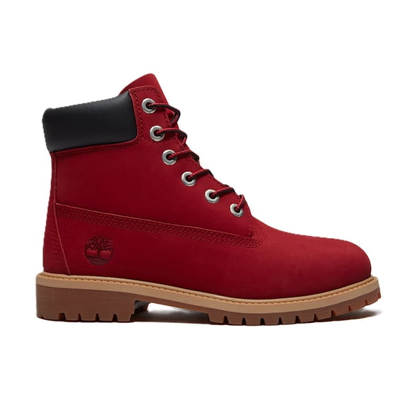 Big Kid's Timberland Premium 6 In Boot Medium Red Nubuck (TB0A6BET AET) - 4