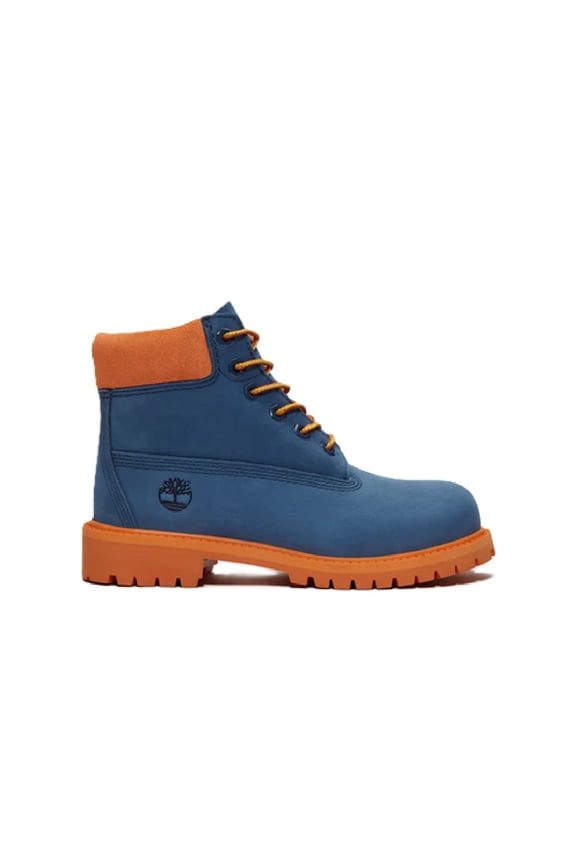 Big Kid's Timberland Premium 6 In Lace Medium Dark Blue Nubuck (TB0A6BET EP2) - 5.5
