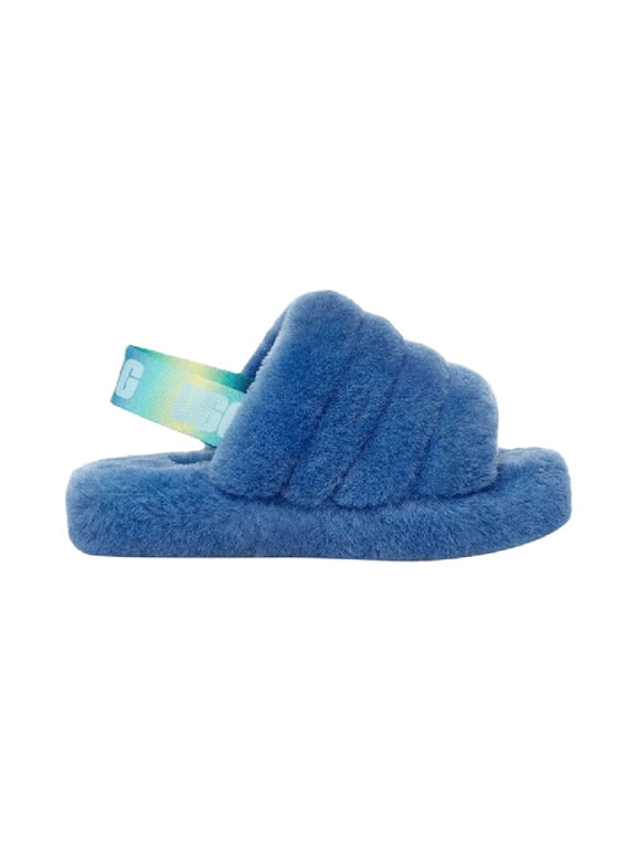Big Kid's and Little Kid's UGG Fluff Yeah Slide Mystic Blue Gradient (1120030K-MBGT) - 3