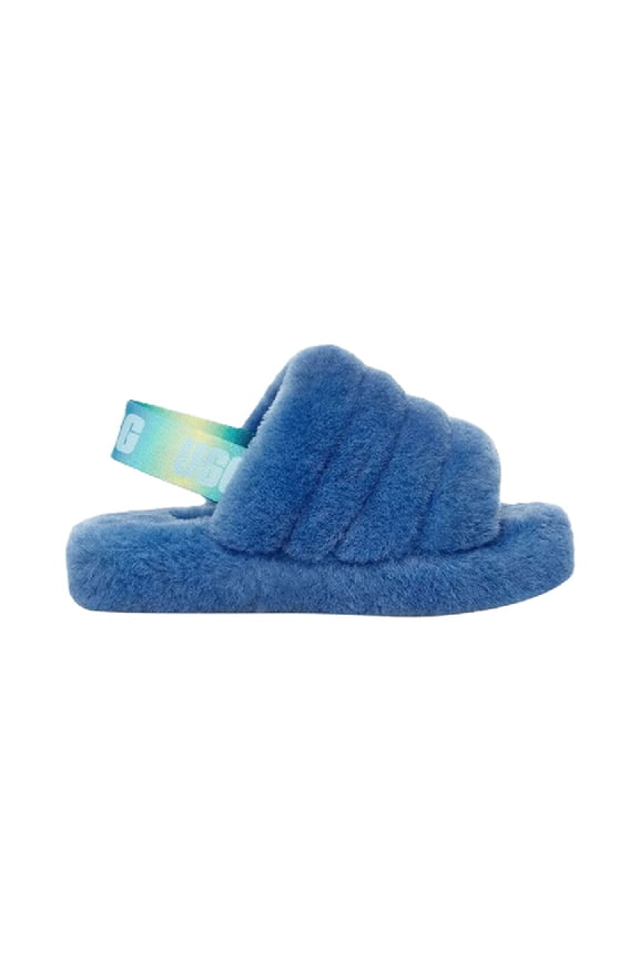 Big Kid's and Little Kid's UGG Fluff Yeah Slide Mystic Blue Gradient (1120030K-MBGT) - 3