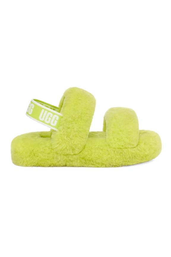 Big Kid's and Little Kid's UGG Oh Yeah Slide Key Lime (1115752K-KLM) - 13