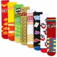 thumbnail image 1 of Cool Sock – Fav Snack & Foods Value Gift Bundle, 8-Pack Crew Socks for Big Kids Ages 7-10, Soft, 1 of 3