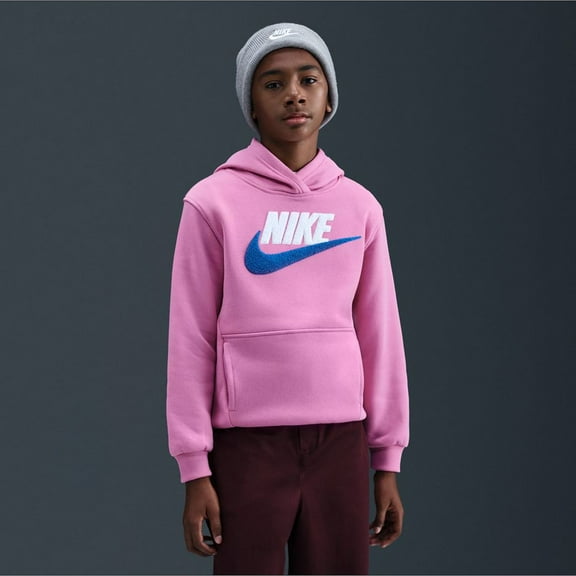 Boys 8-20 Nike Chenille Fleece Hoodie Color: Pink Size: X LARGE