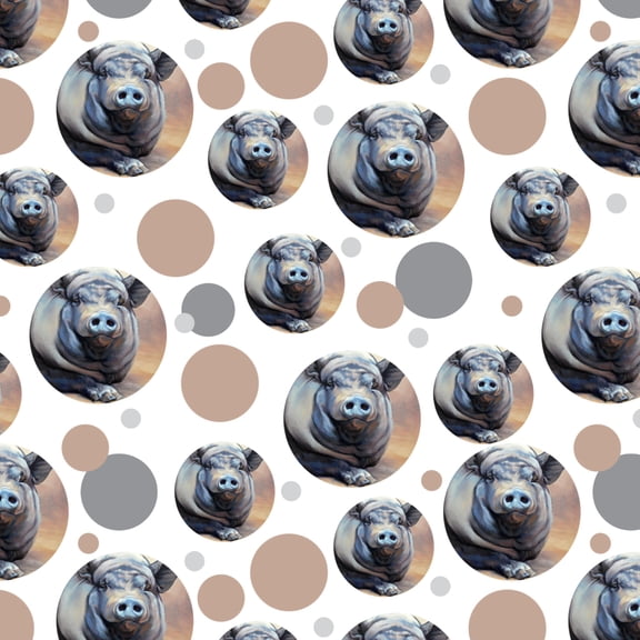 Big Large Happy Pig Hog Premium Gift Wrap Wrapping Paper Roll