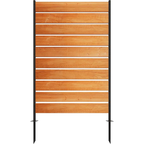 Big Leaf 5ft x 3ft Wooden Privacy Fence Panel - Outdoor Decorative Screen for Patio, Balcony & Yard - Perfect for Hiding Air Conditioners & Trash Cans - Weather-Resistant Garden Divider(1pc)